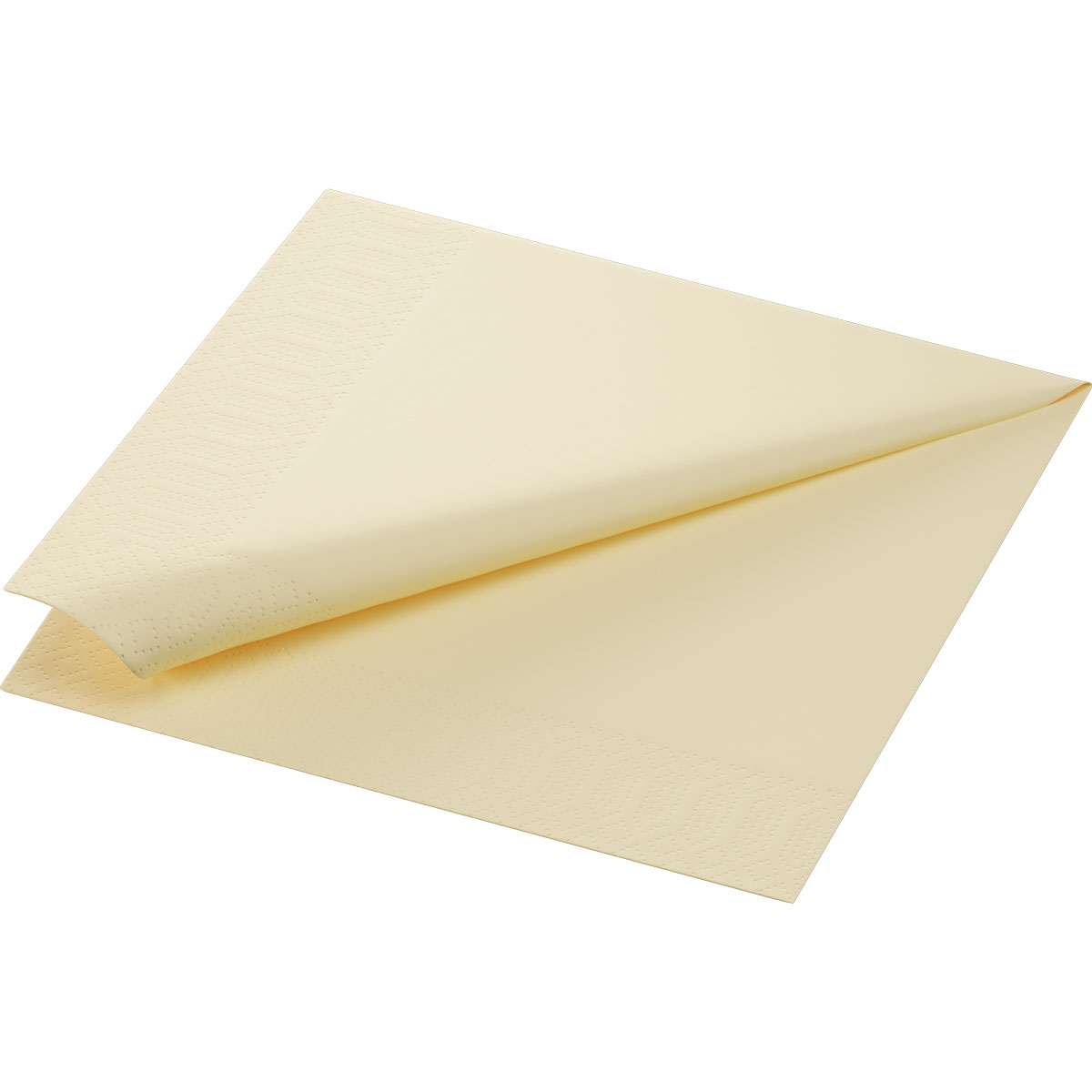 Serviette · 40×40 cm · Cream · 3-lagig · 1/4 Falz · Tissue