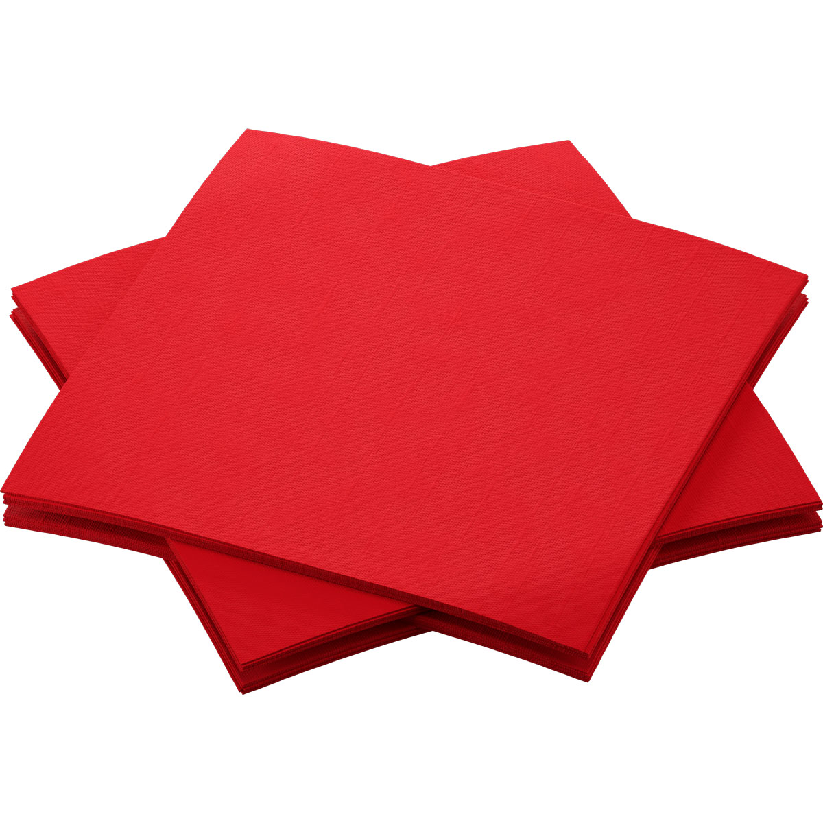 Serviette Dunisoft Bio · 20×20 cm · Rot · Airlaid