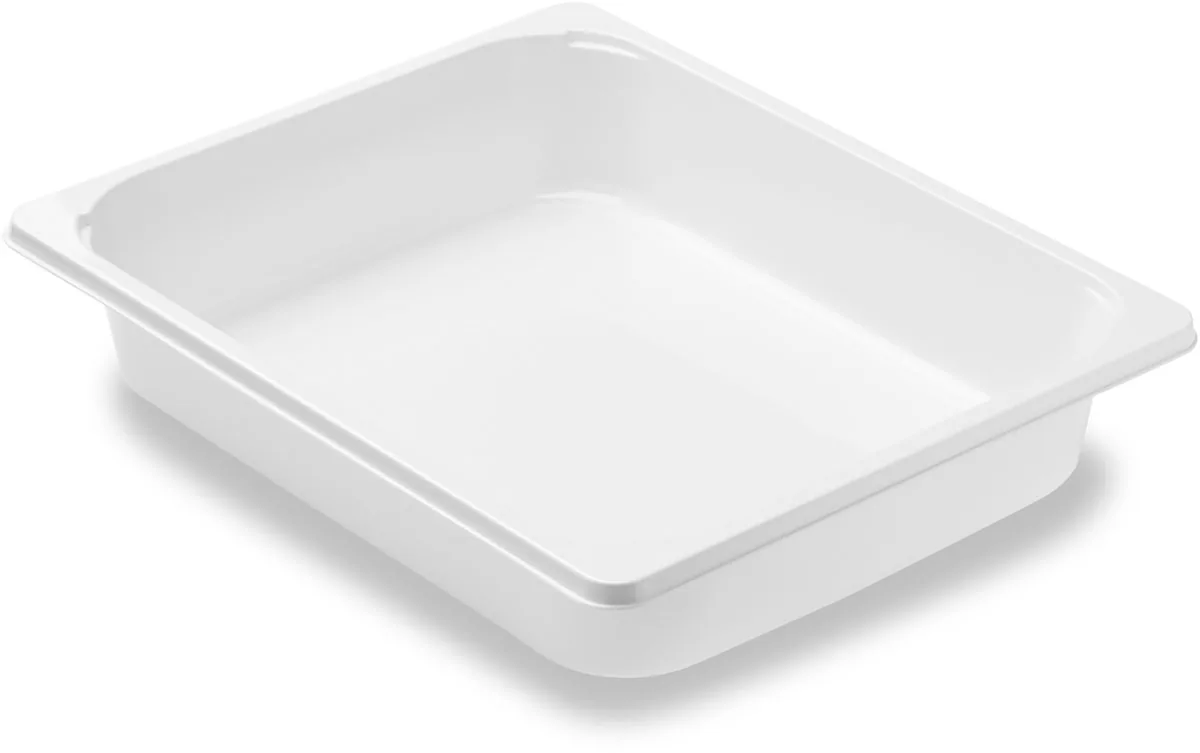 CPET-Schale ½ GN 3900 ml · 325×265×60 mm · Weiß · CPET
