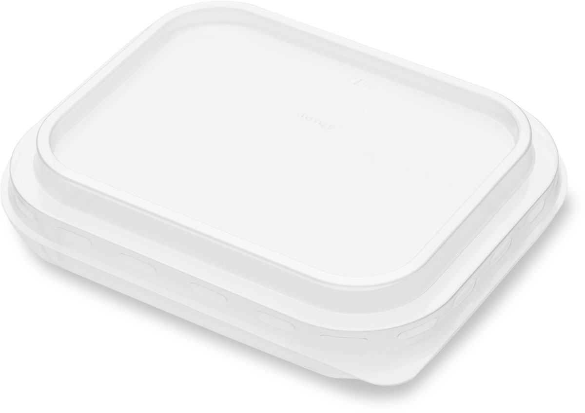 Deckel für PP-Schälchen 144×120 mm Transparent