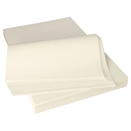 Einschlagpapier · 1/8 Bogen · 375×250 mm · Weiß · Pergamentersatz