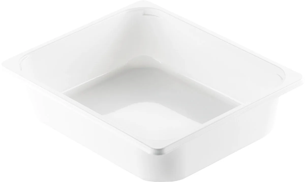 CPET-Schale ½ GN 3350 ml · 325×265×50 mm · Weiß · CPET