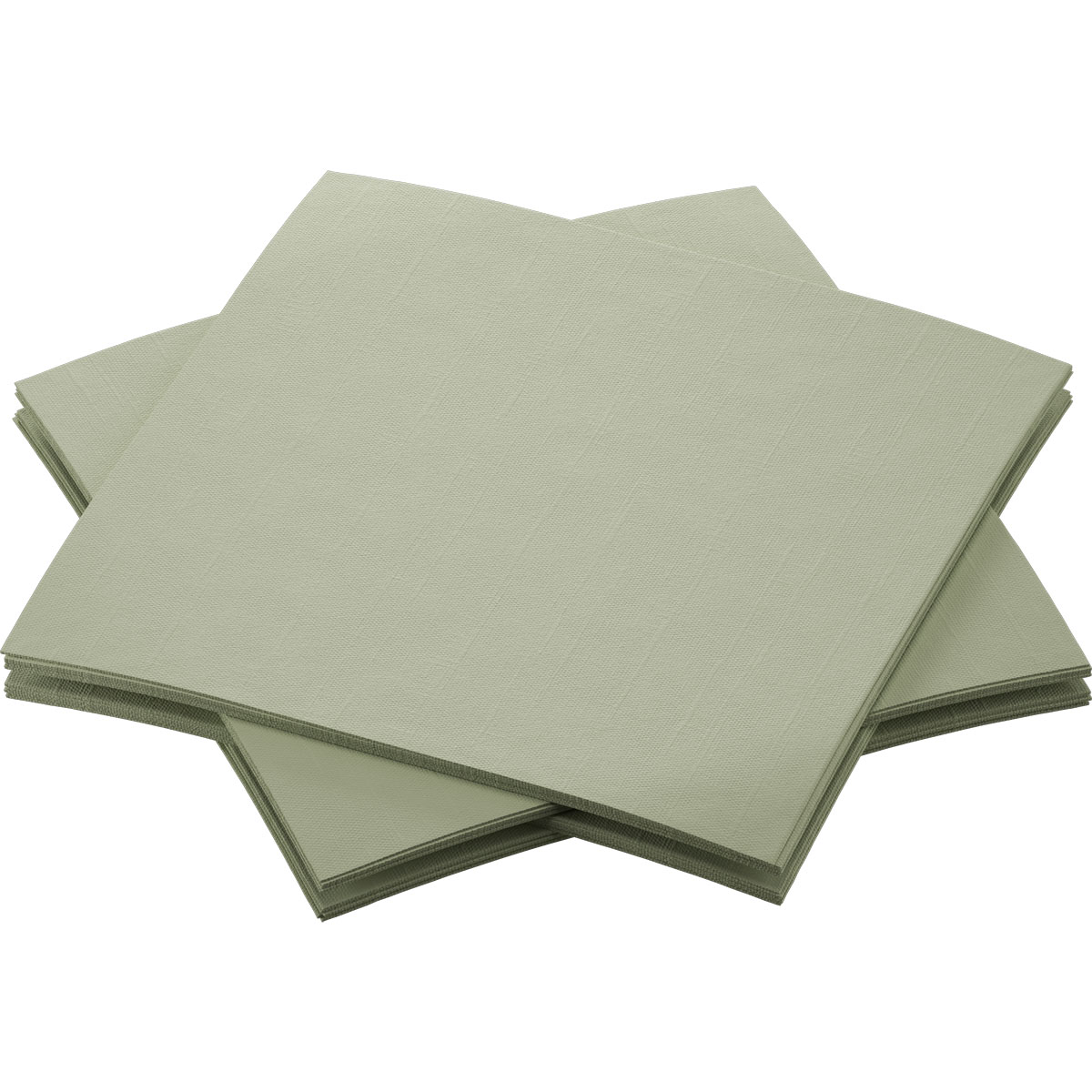 Serviette Dunisoft Bio · 20×20 cm · Pistaziengrün · Airlaid