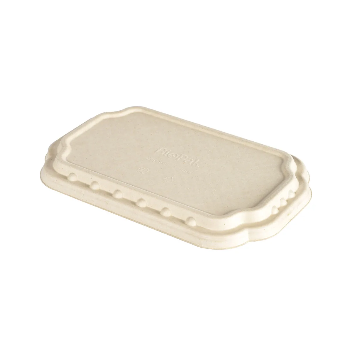 Deckel · 256×165×19 mm · Braun · Bagasse
