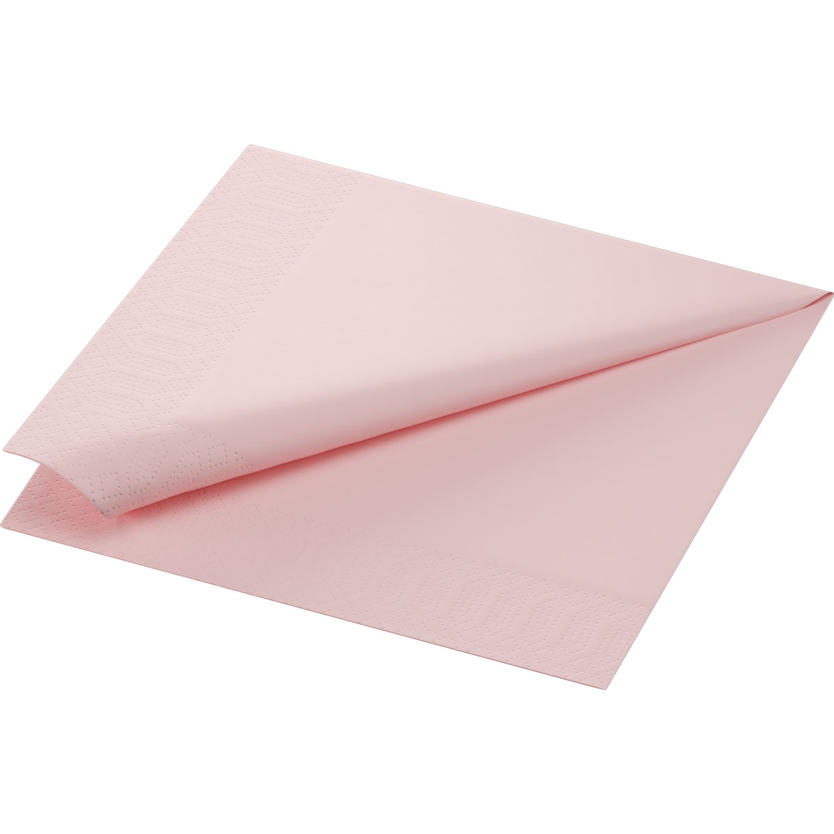 Serviette · 40×40 cm · Mellow Rose · 3-lagig · 1/4 Falz · Tissue