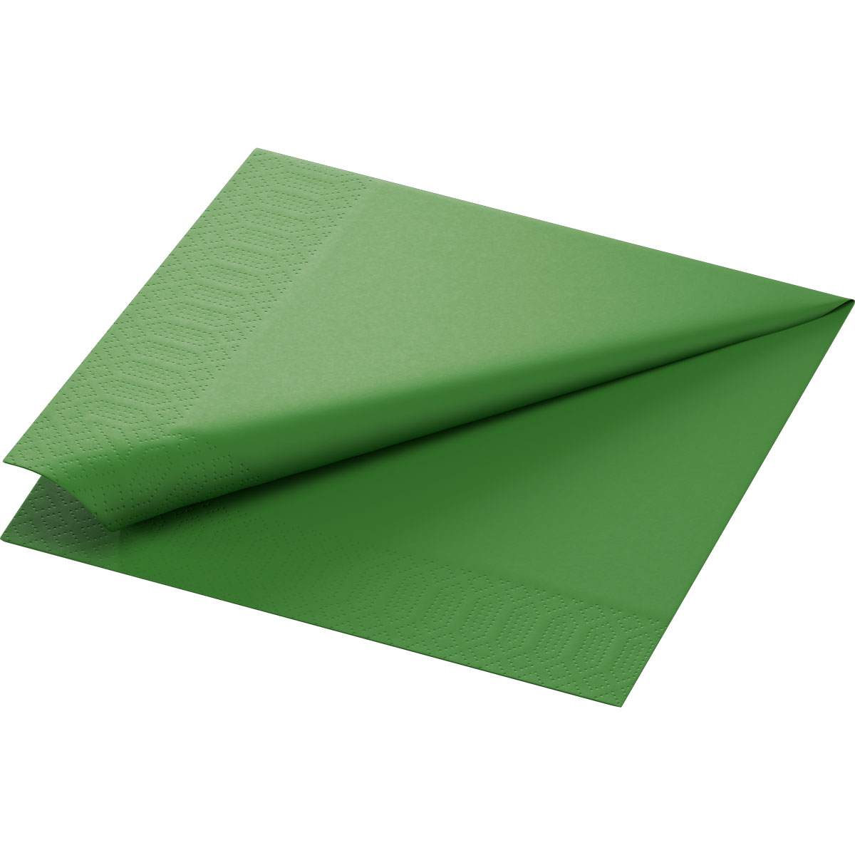 Serviette · 40×40 cm · Leaf Green · 3-lagig · 1/4 Falz · Tissue