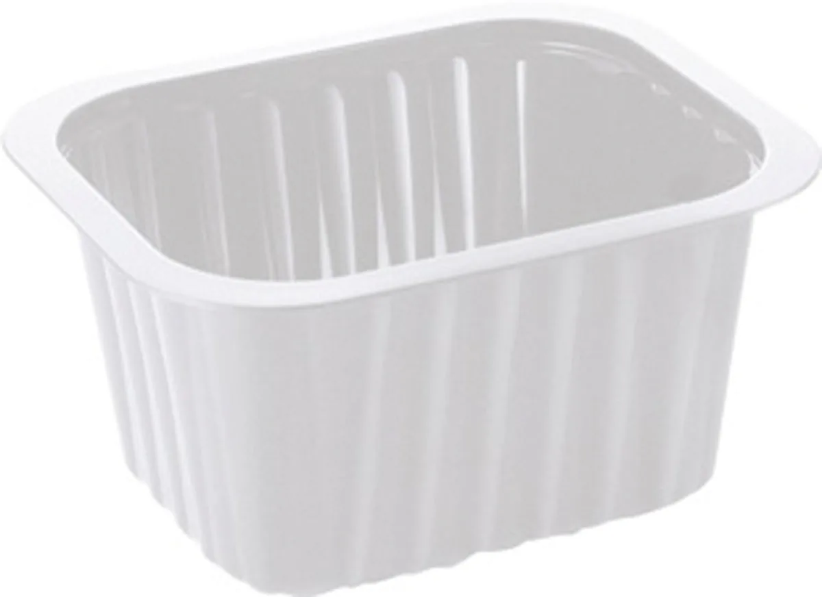 PP-Schälchen 630 ml · 138×114×70 mm · Weiß · PP