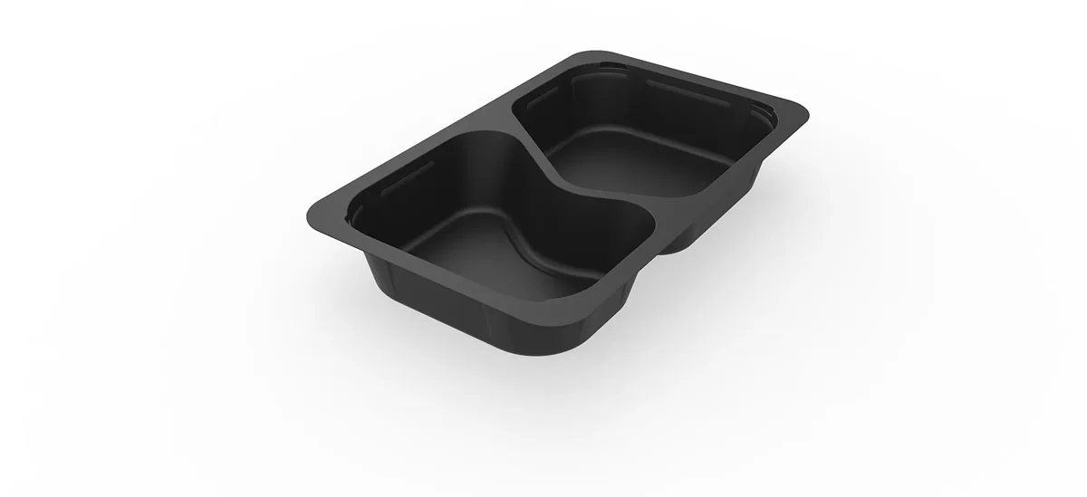 Siegelschale · 263×161×43 mm · Schwarz · PP/Mineral