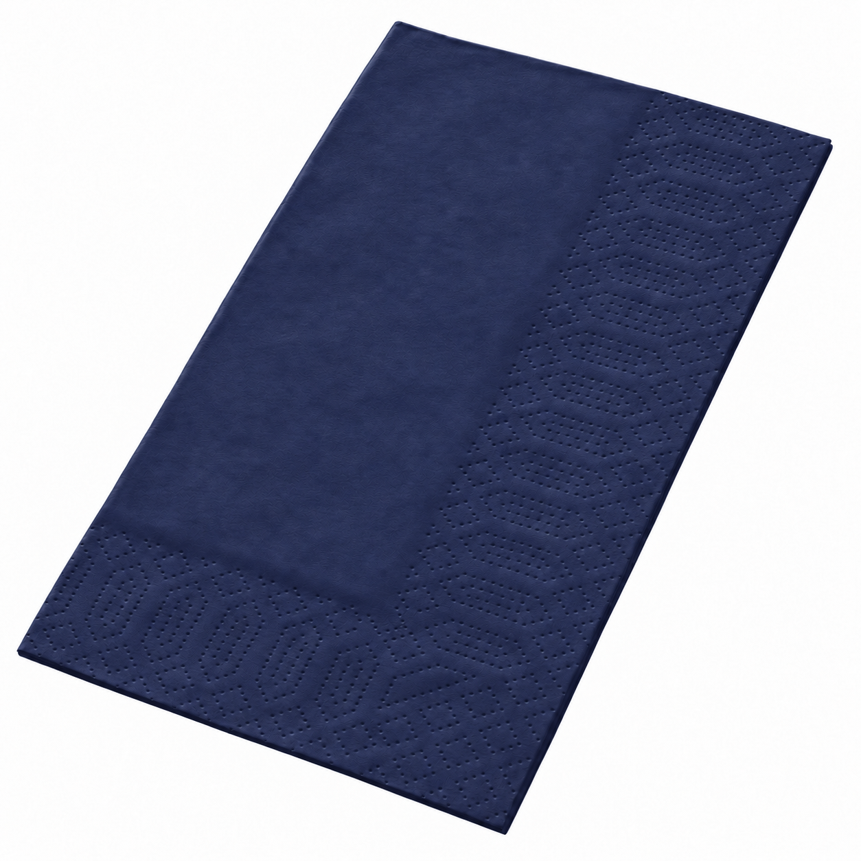 Serviette · 40×40 cm · Dunkelblau · 2-lagig · 1/8 Buchfalz · Tissue