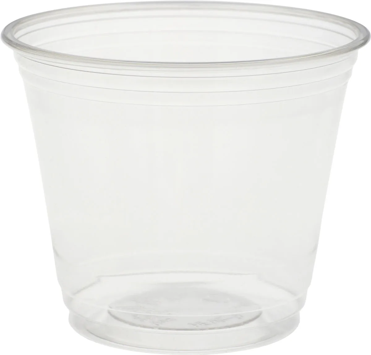 Trinkbecher · 92×92×75 mm · Transparent · rPET – Duni Crystal