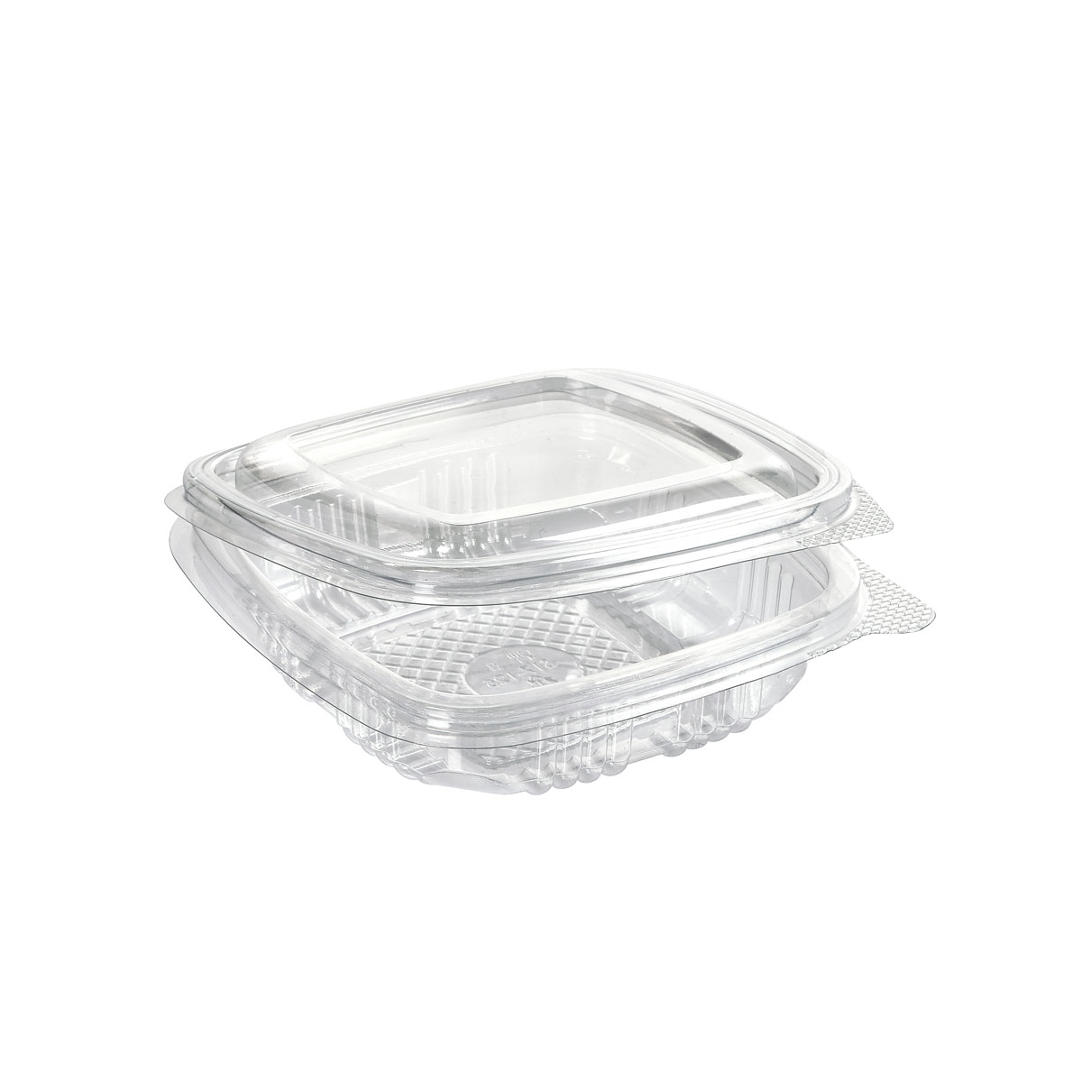 Deli-Box 125 ml Transparent, 117×112×29 mm, RPET, ungeteilt