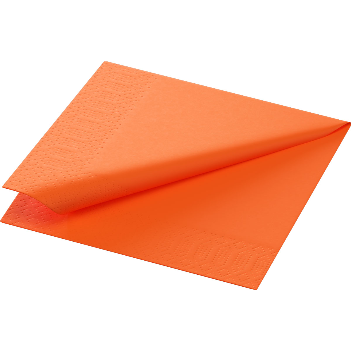 Serviette · 24×24 cm · Sun Orange · 3-lagig · 1/4 Falz · Tissue