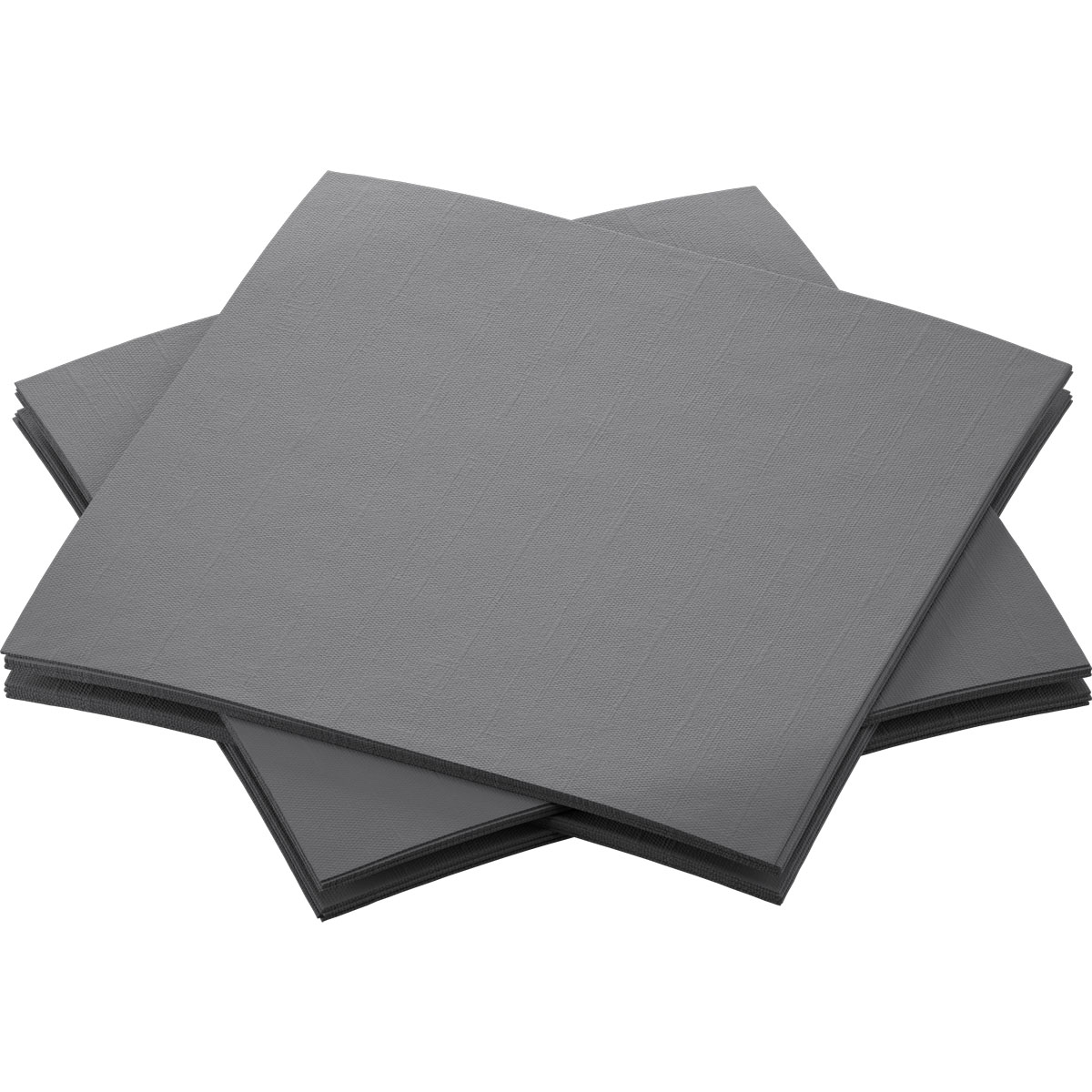 Serviette Dunisoft Bio · 20×20 cm · Granite Grey · Airlaid