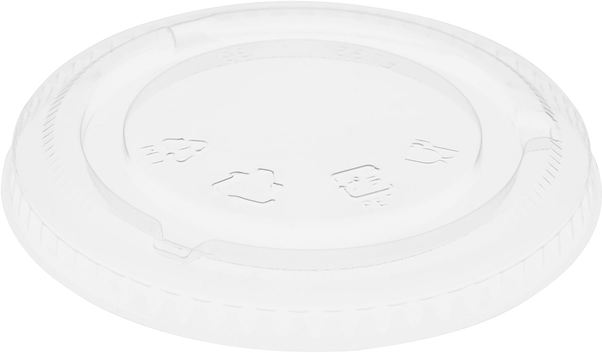 Flacher Deckel geschlossen 270/360 ml Transparent