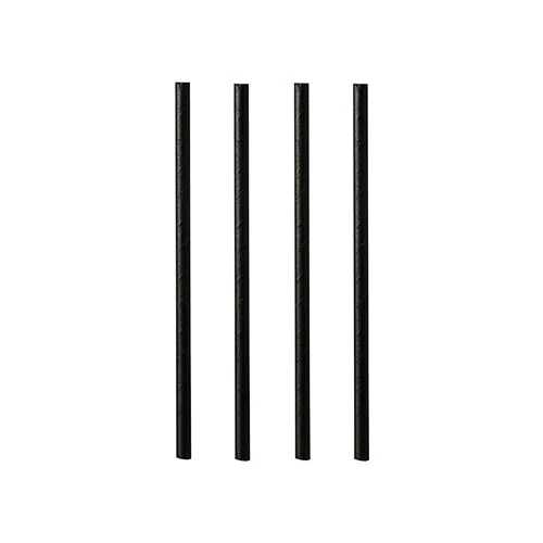 Papier-Trinkhalm Cocktail · Ø7 × 150 mm · Schwarz · Papier