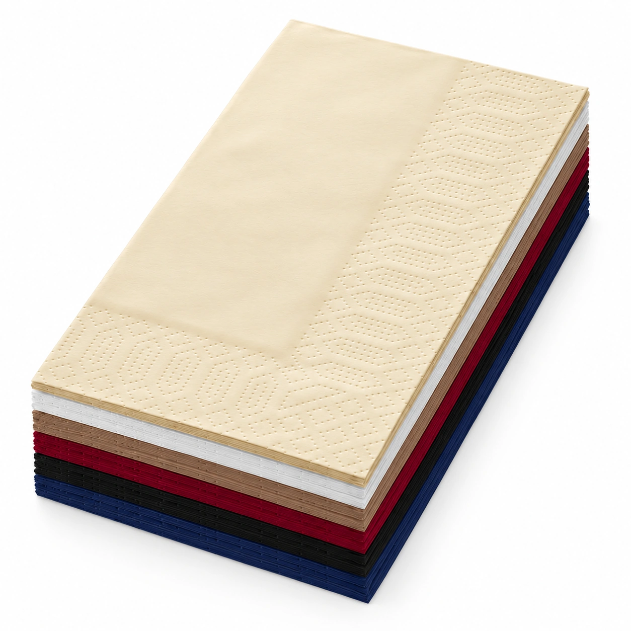 Serviette · 40×40 cm · 2-lagig · 1/8 Buchfalz · Tissue