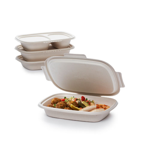 Shield Klappbox - 600/300ml - 426×265×56 mm - Braun - 2-Teilung