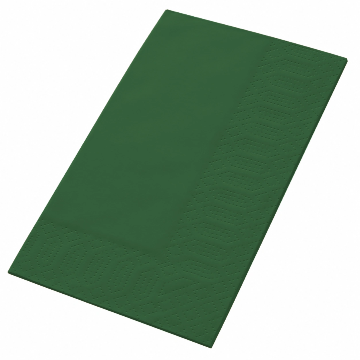 Serviette · 40×40 cm · Jägergrün · 3-lagig · 1/8 Buchfalz · Tissue