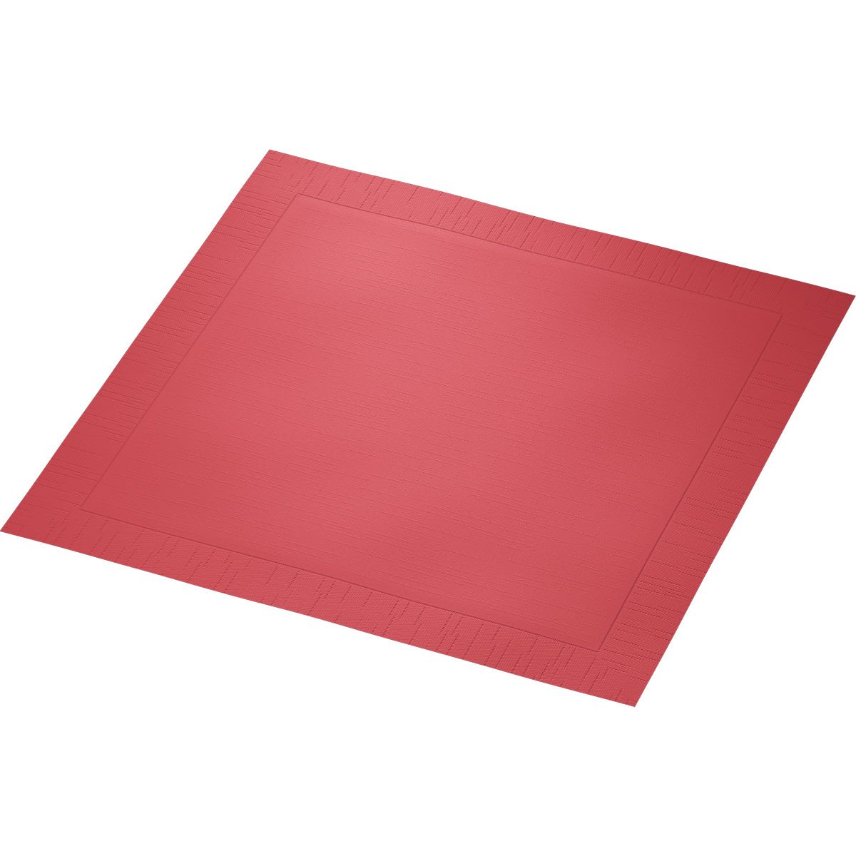 Serviette · 40×40 cm · Bordeaux · 4-lagig · 1/4 Falz