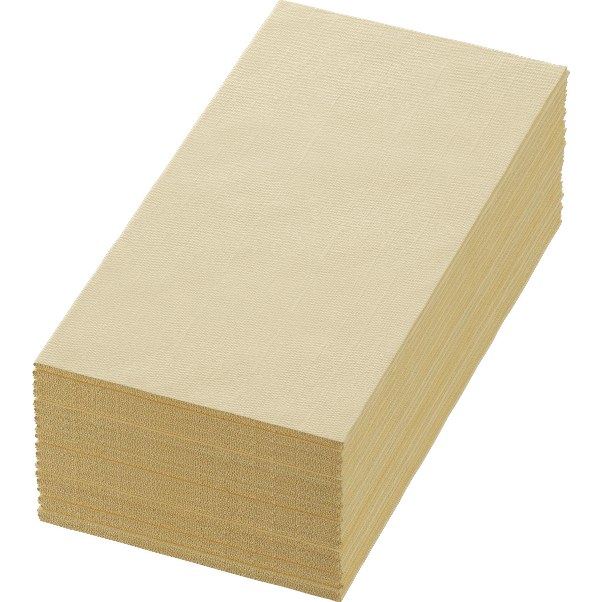 Serviette · 40×40 cm · Cream · 3-lagig · 1/8 Buchfalz · Tissue