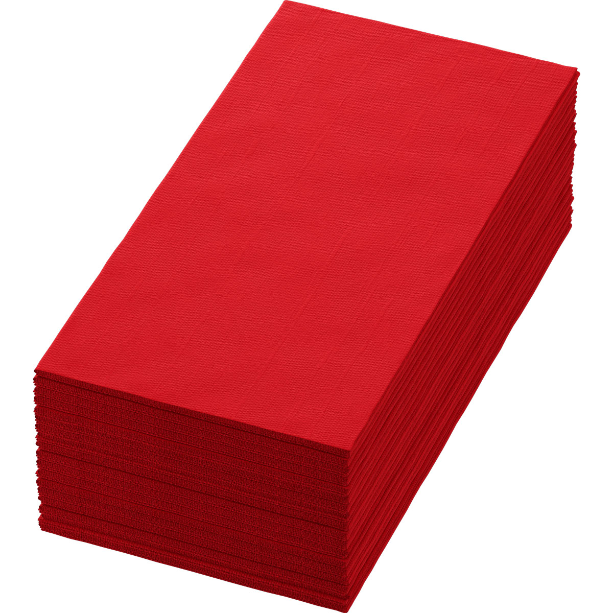 Serviette · 40×40 cm · Rot · 3-lagig · 1/8 Buchfalz · Tissue