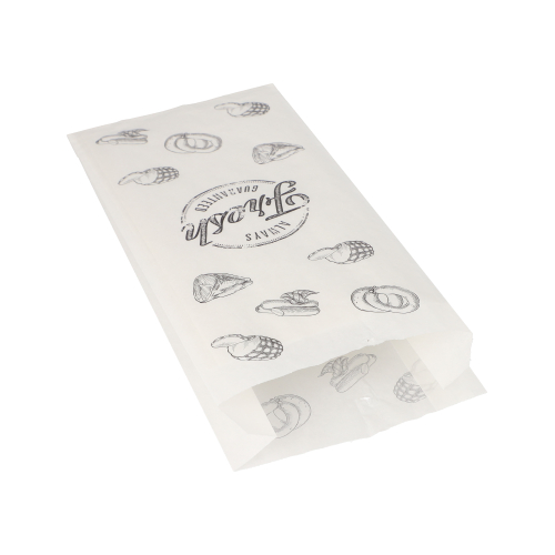 Fleischerbeutel · 280×140×60 mm · Weiß · Kraftpapier
