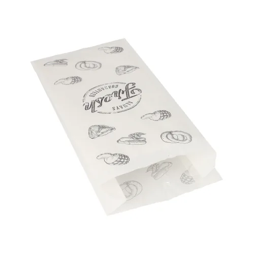 Fleischerbeutel · 280×140×60 mm · Weiß · Kraftpapier