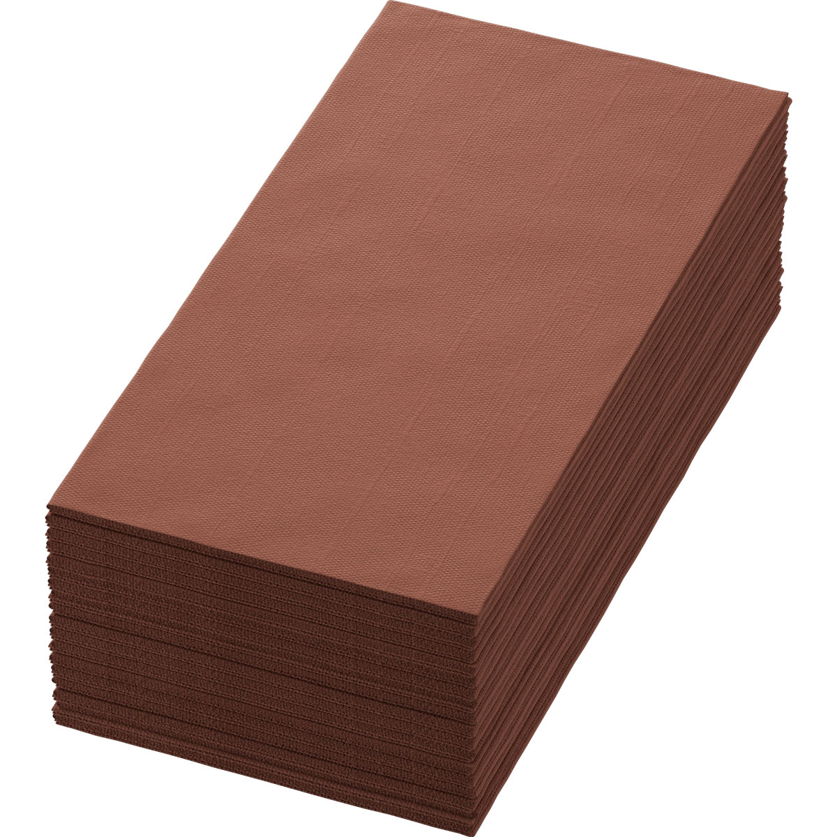 Serviette · 40×40 cm · Chestnut · 3-lagig · 1/8 Buchfalz · Tissue