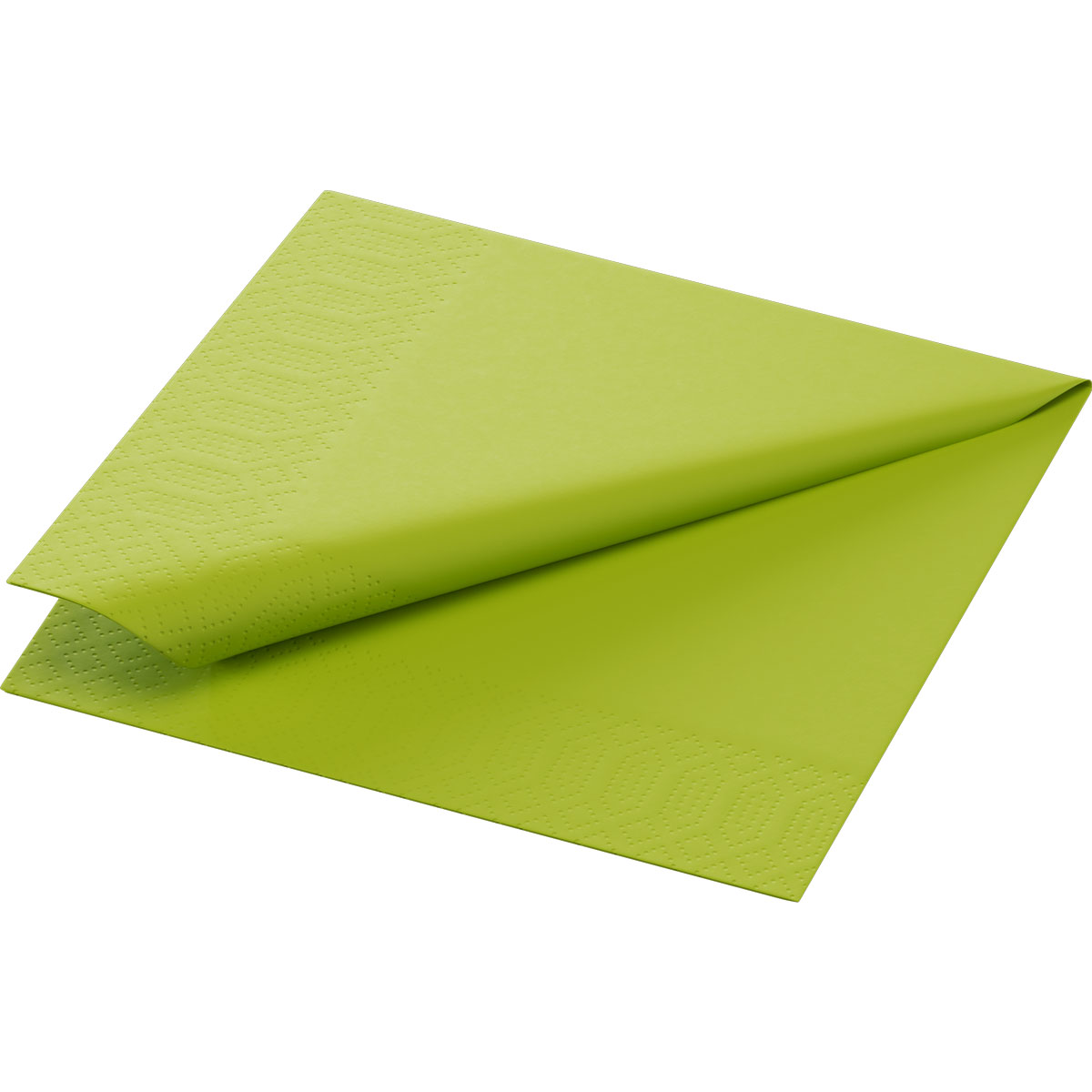 Serviette · 24×24 cm · Kiwi · 3-lagig · 1/4 Falz · Tissue