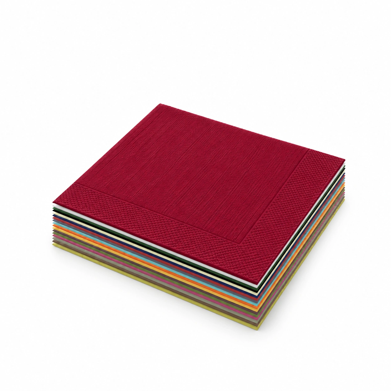 Serviette · 40×40 cm · 4-lagig · 1/4 Falz