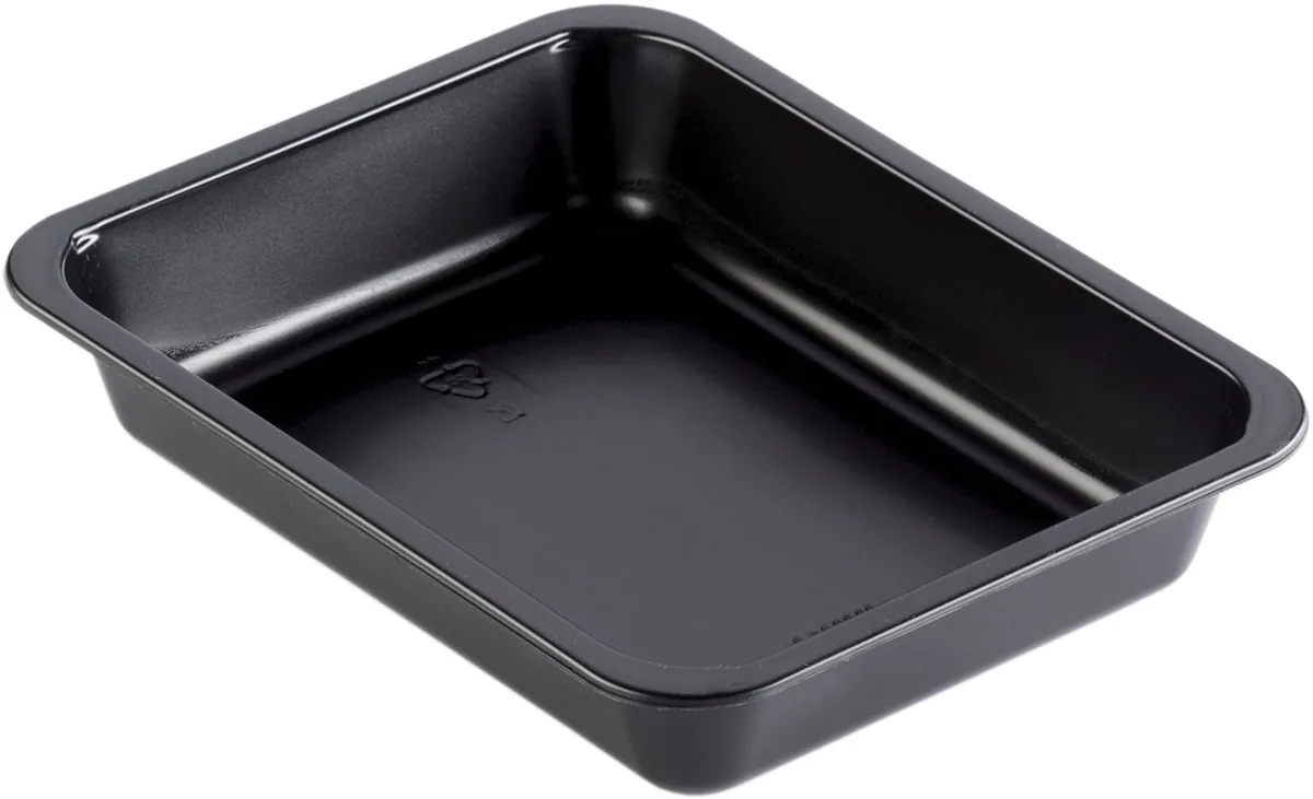 PP-Schale Caterline 227×178×40 mm Schwarz ungeteilt
