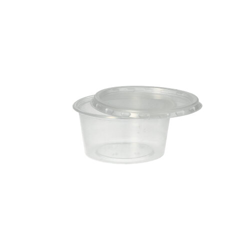 Deckel für Dressingbecher Ø 71 mm · 71×71×5 mm · Transparent · PP