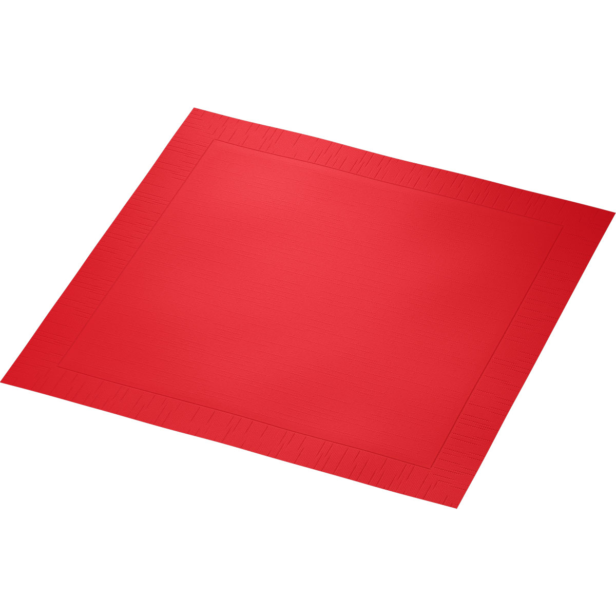 Serviette · 40×40 cm · Rot · 4-lagig · 1/4 Falz