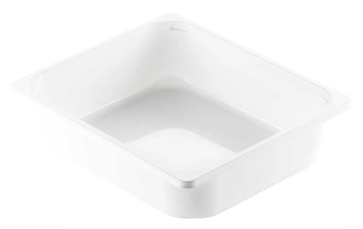 CPET-Schale ½ GN 5100 ml · 325×265×79 mm · Weiß · CPET