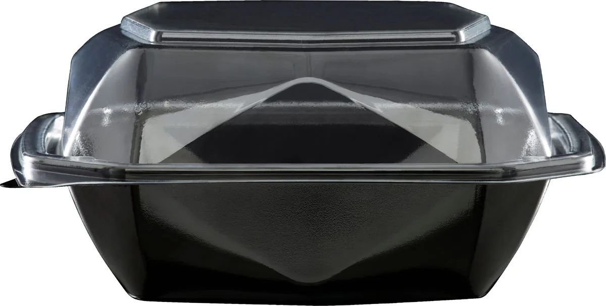 Octaview 400 ml · 150×150×70 mm · Schwarz · APET
