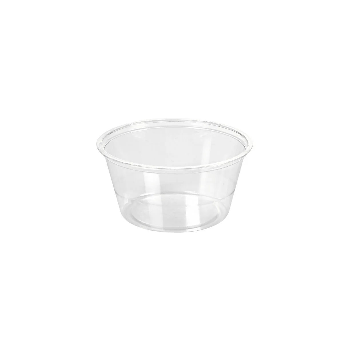 Dressingbecher 100 ml · 75×75×35 mm · Transparent · rPET