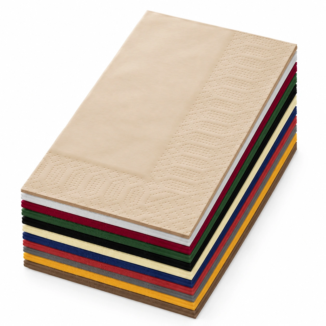 Serviette · 40×40 cm · 3-lagig · 1/8 Buchfalz · Tissue