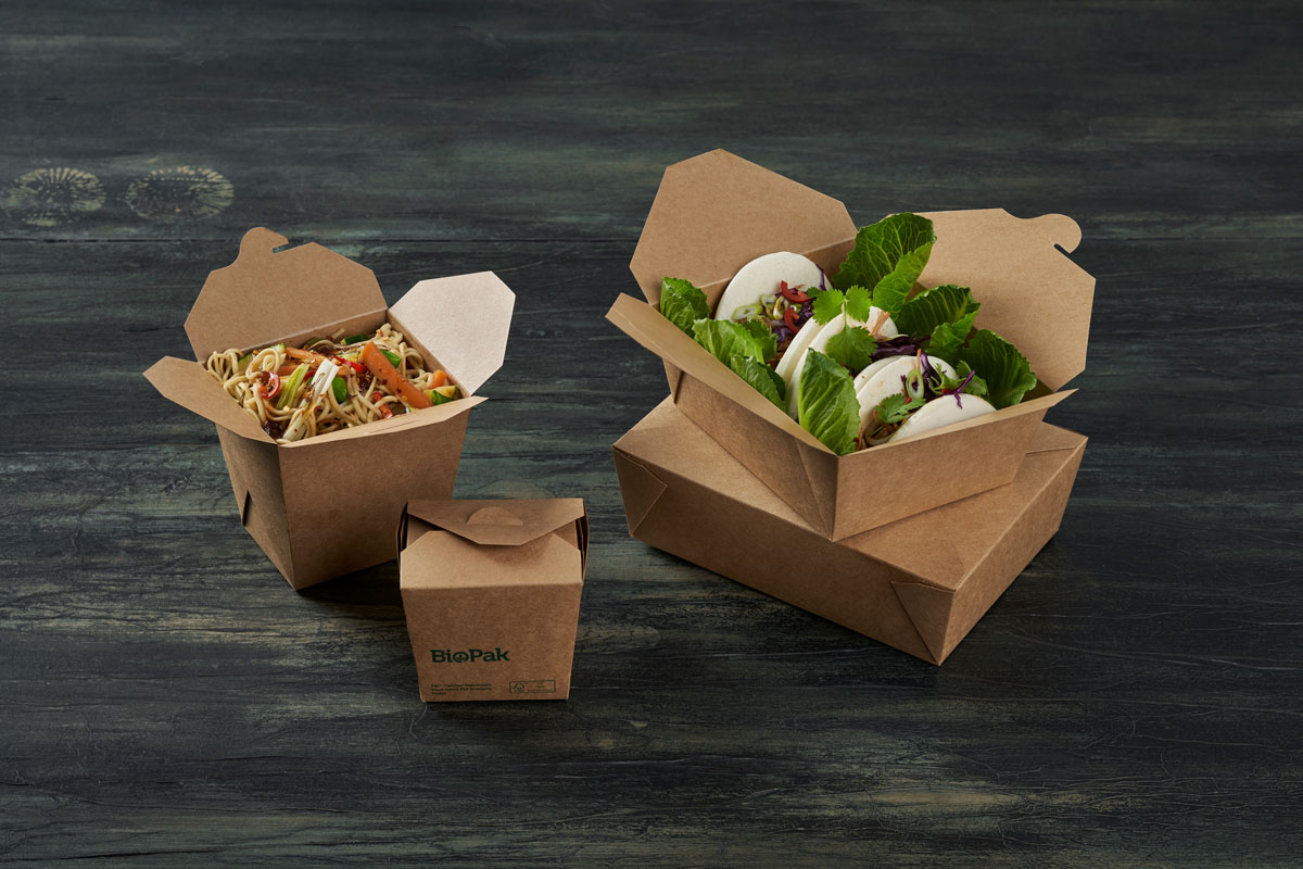 Nudelbox - 480 ml - 92×74×85 mm - Braun - ungeteilt