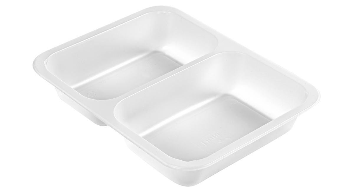 Siegelschale Caterline Plus 227×178×50 mm - 645|540 ml - Transparent - 2-Teilung