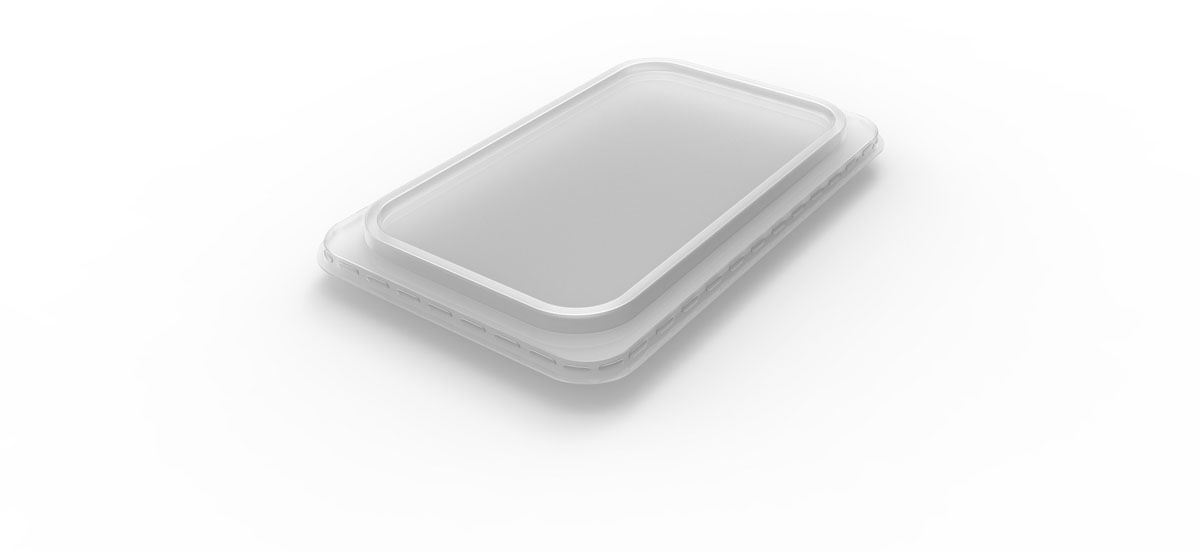 Deckel für 1/4 GN Menüschalen 272×173 mm Transparent