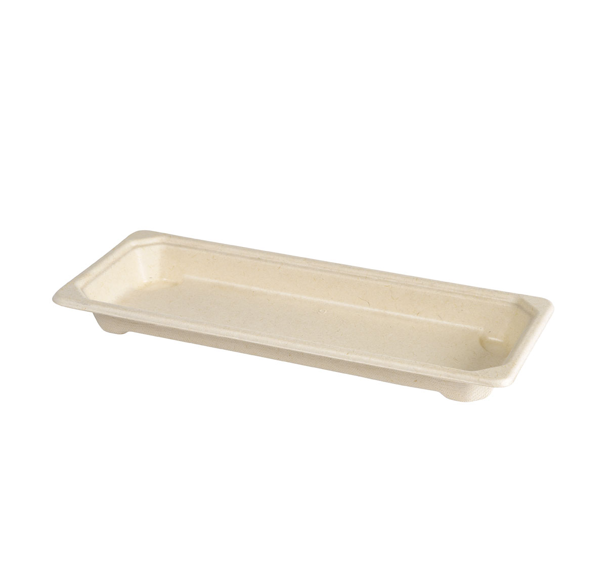 Sushi Box Slim Long 225 ml Braun ungeteilt