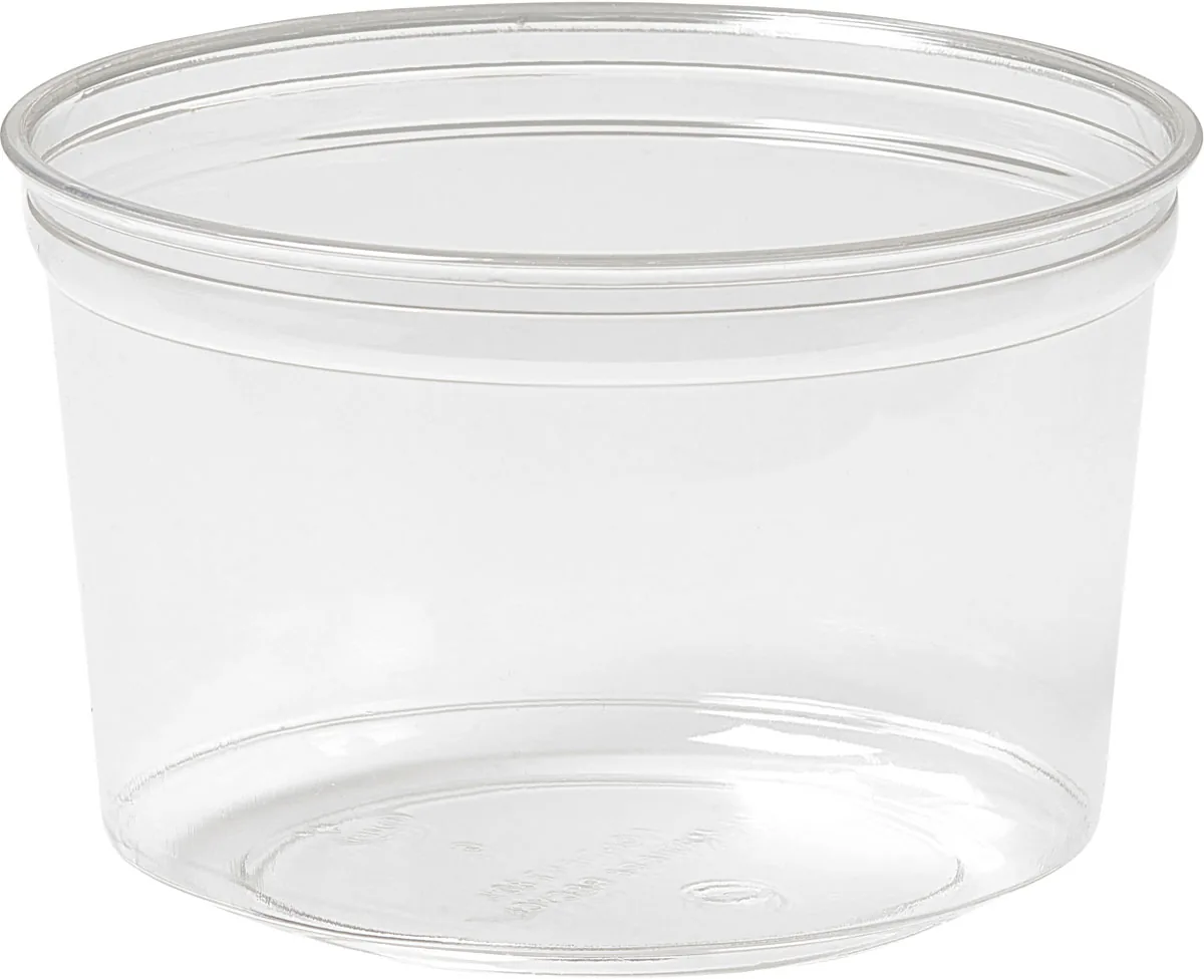 Dessertschale 500 ml · 114×114×75 mm · Transparent · rPET – Duni Crystal
