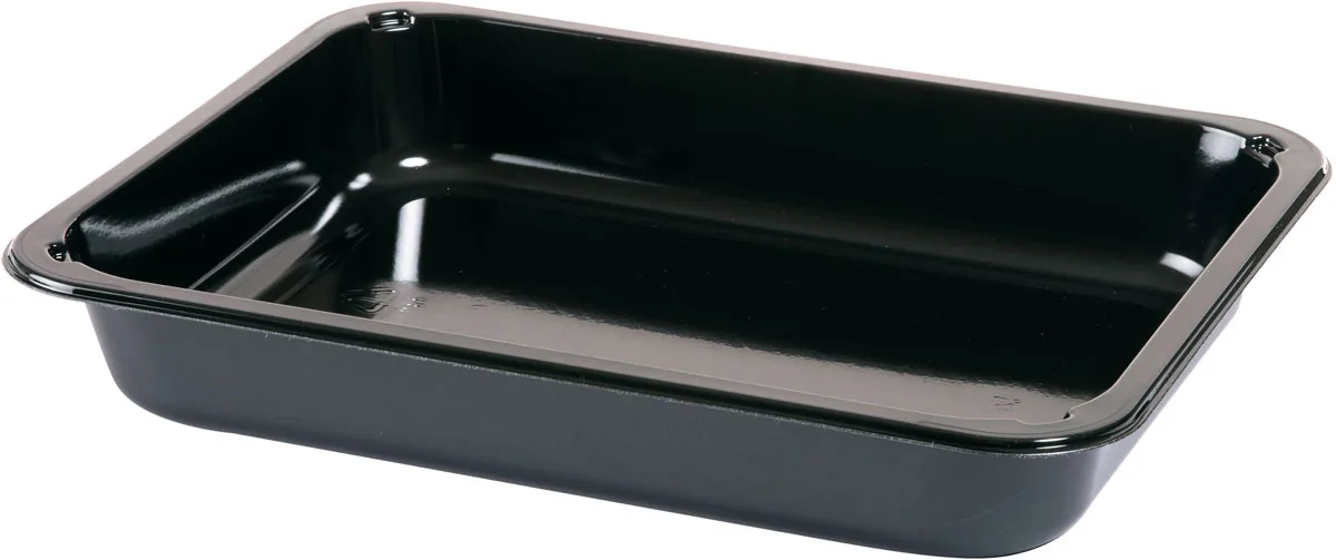 CPET-Schale 960 ml · 225×175×34 mm · Schwarz · CPET