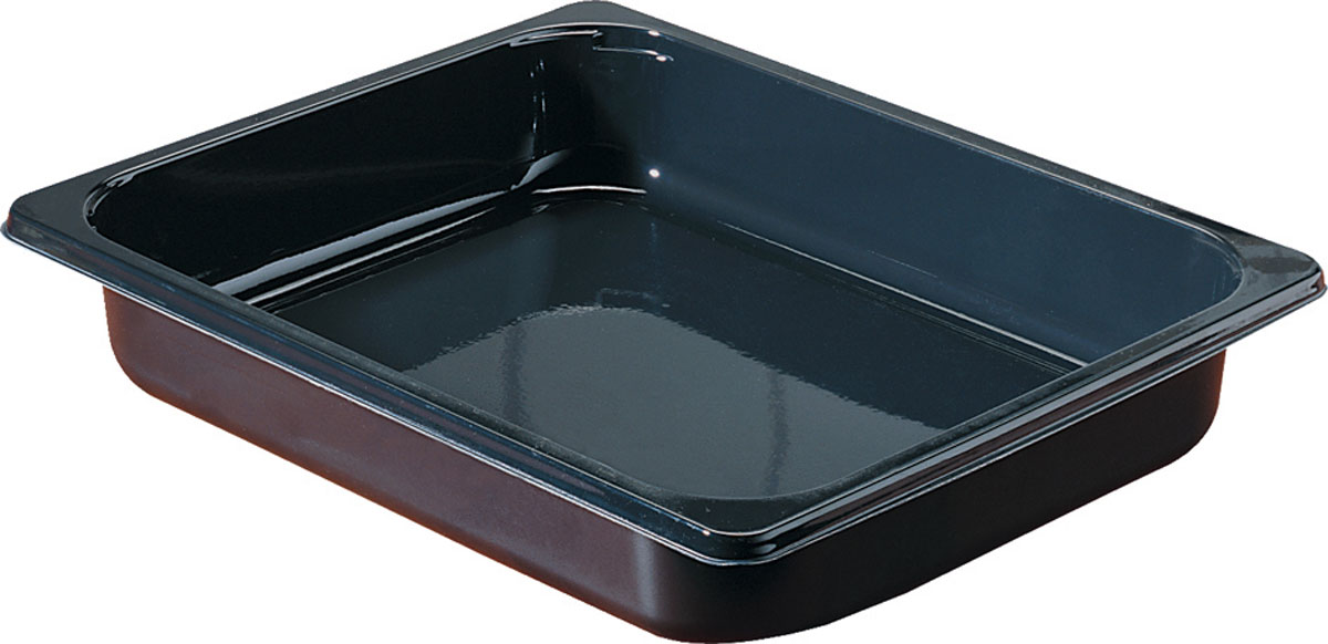 CPET-Schale ½ GN 3350 ml · 325×265×50 mm · Schwarz · CPET