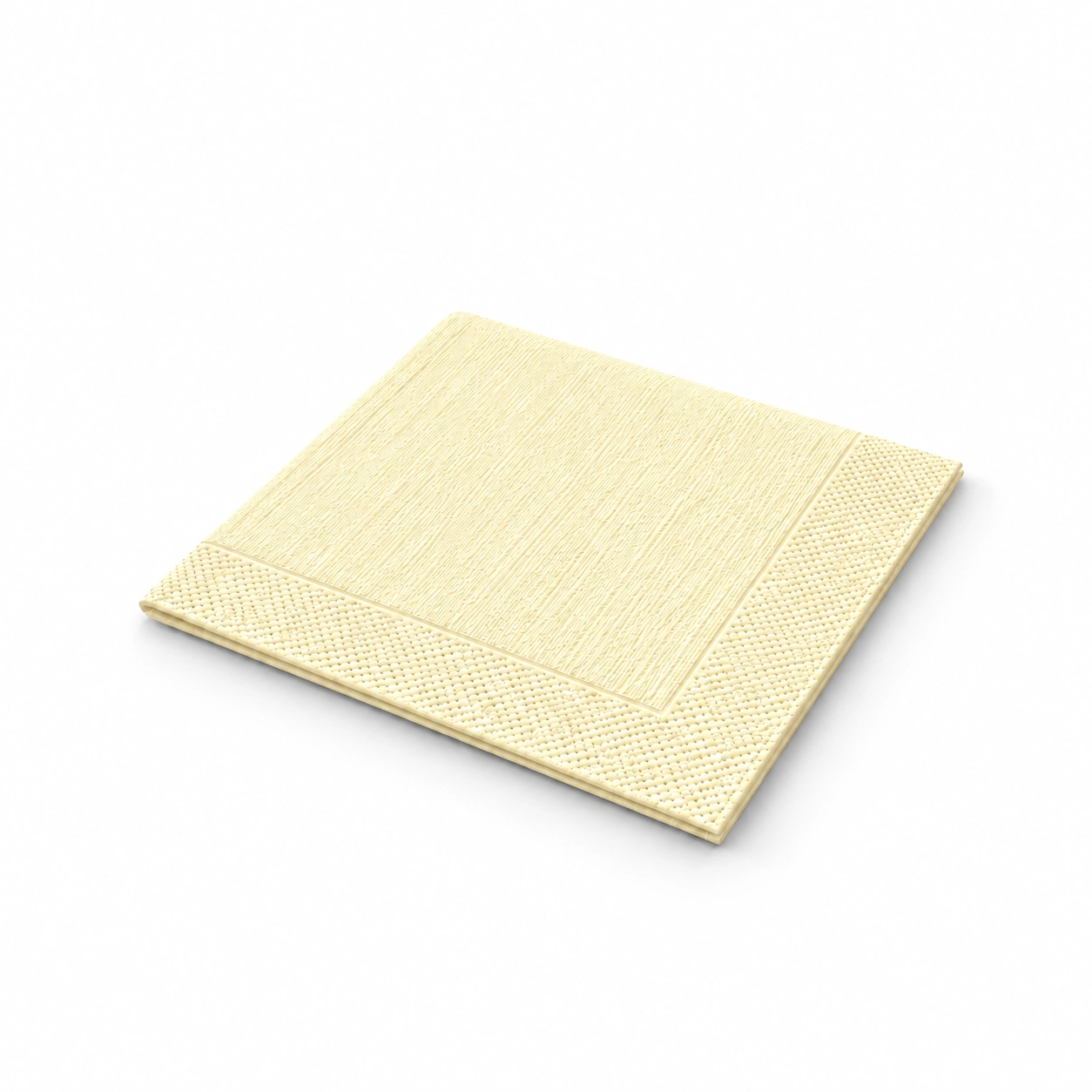 Serviette · 40×40 cm · Cream · 4-lagig · 1/4 Falz