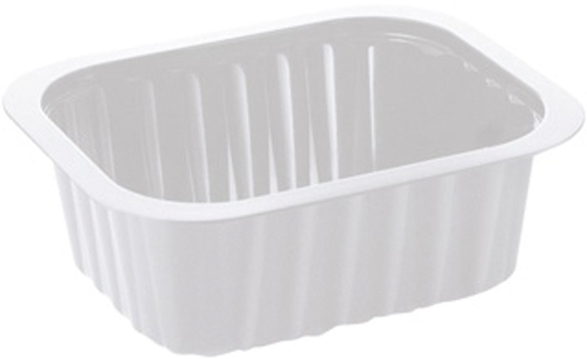PP-Schälchen 470 ml · 138×114×53 mm · Weiß · PP