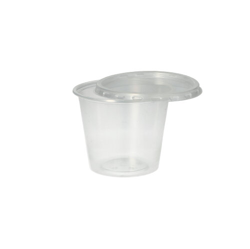 Deckel für Dressingbecher Ø 71 mm · 71×71×5 mm · Transparent · PP