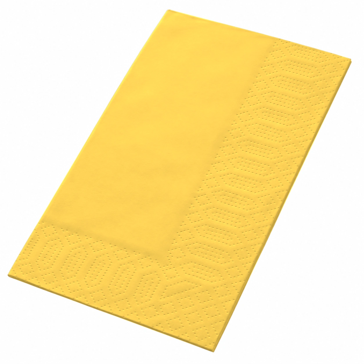 Serviette · 33×33 cm · Gelb · 2-lagig · 1/8 Buchfalz · Tissue
