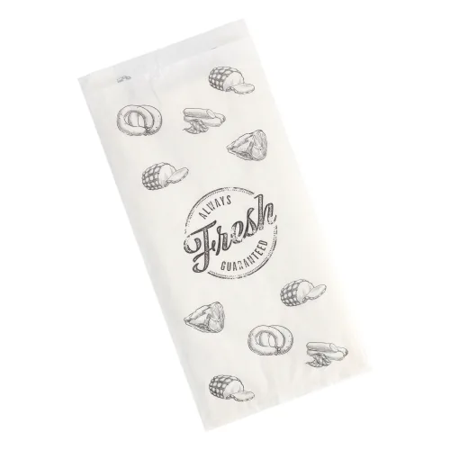 Fleischerbeutel · 280×140×60 mm · Weiß · Kraftpapier
