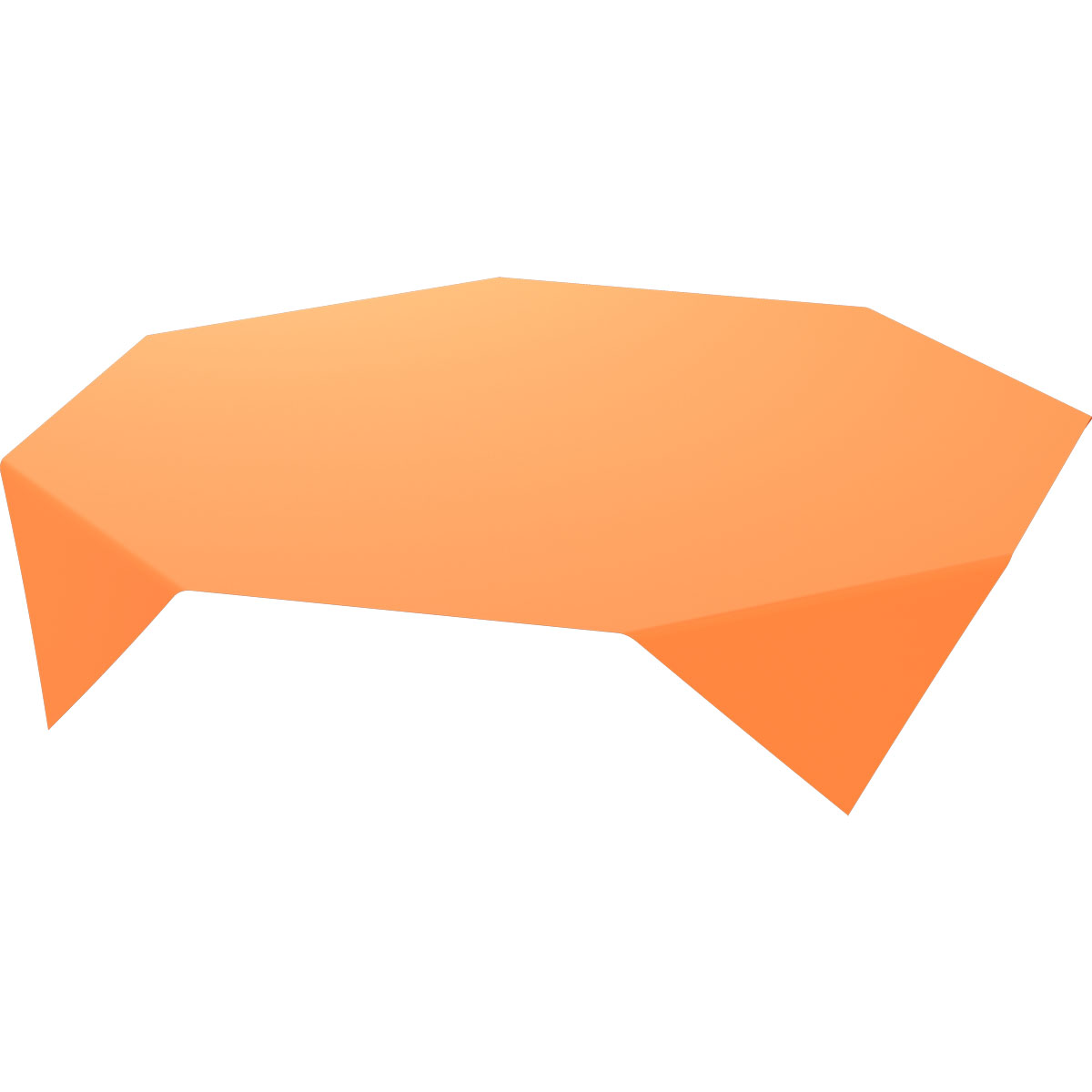 Mitteldecke Dunicel Bio · 84×84 cm · Sun Orange · Airlaid